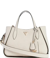 Guess Keandra Girlfriend Logo Debossed Satchel Bag