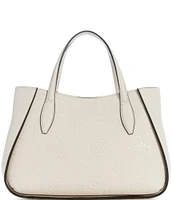 Guess Keandra Girlfriend Logo Debossed Satchel Bag