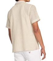 Guess Larson Short Sleeve Striped Knit Shirt