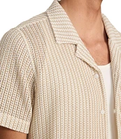 Guess Larson Short Sleeve Striped Knit Shirt
