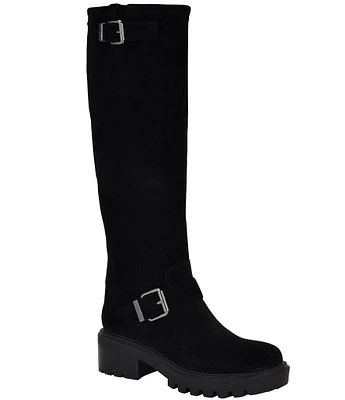 Guess Lenni Suede Tall Engineer Boots