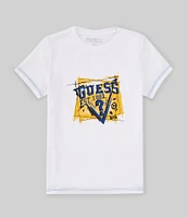 Guess Little Boys 2T-7 Short Sleeve Graphic Logo T-Shirt