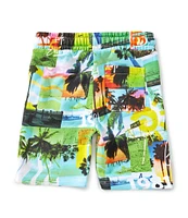 Guess Little Boys 2T-7 AOP Tropical Shorts