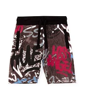 Guess Little Boys 2T-7 Graffiti Printed Active Shorts