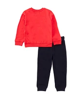 Guess Little Boys 2T-7 Long Sleeve Active Top & Active Pants 2-Piece Set