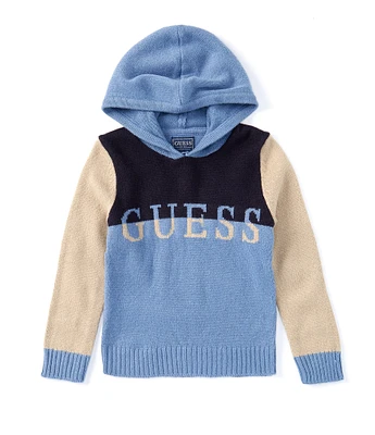 Guess Little Boys 2T-7 Long Sleeve Guess Hooded Sweater