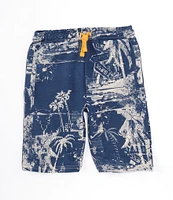 Guess Little Boys 2T-7 Palm Active Shorts