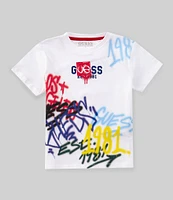 Guess Little Boys 2T-7 Short Sleeve Graphic T-Shirt