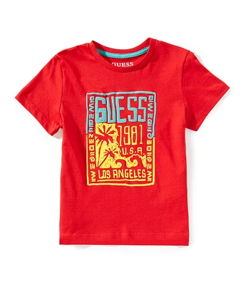 Guess Little Boys Short Sleeve Guess LA 1981 Graphic T-Shirt