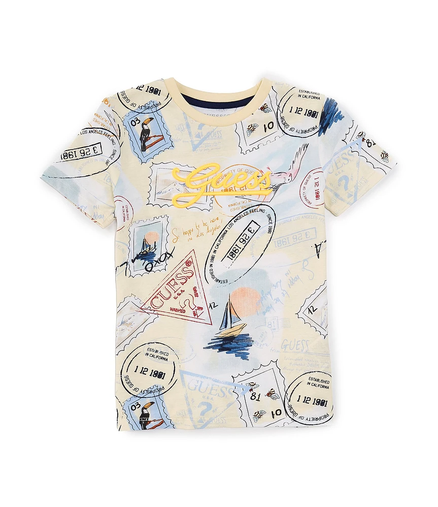 Guess Little Boys 2T-7 Short Sleeve Printed T-Shirt