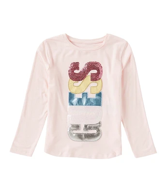 Guess Little Girls 2T-6X Long Sleeve Logo T-Shirt