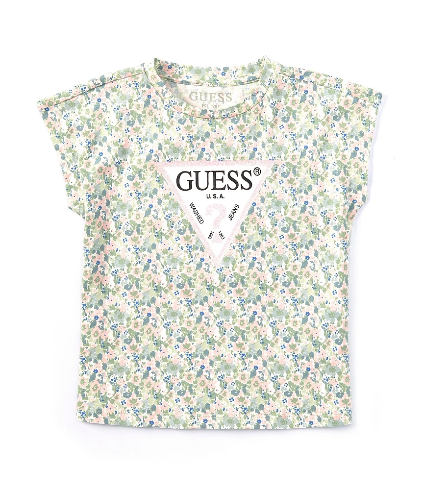 Guess Little Girls 2T-6X Short-Sleeve Floral Printed T-Shirt