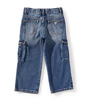 Guess Little Girls Cargo-Pocket Denim Jeans