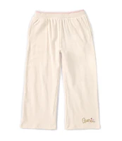 Guess Little Girls 2T-7 Embroidered Brushed Fleece Jogger Pants