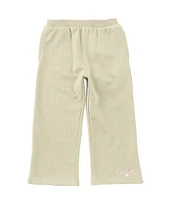 Guess Little Girls 2T-7 Embroidered Brushed Fleece Jogger Pants