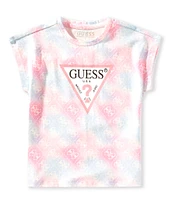 Guess Little Girls Short-Sleeve Printed Logo T-Shirt
