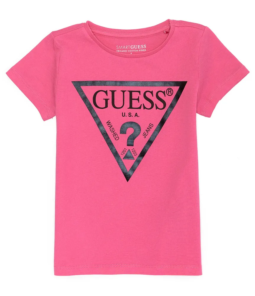 Guess Little Girls 2T-7 Short-Sleeve Triangle Core Graphic T-Shirt