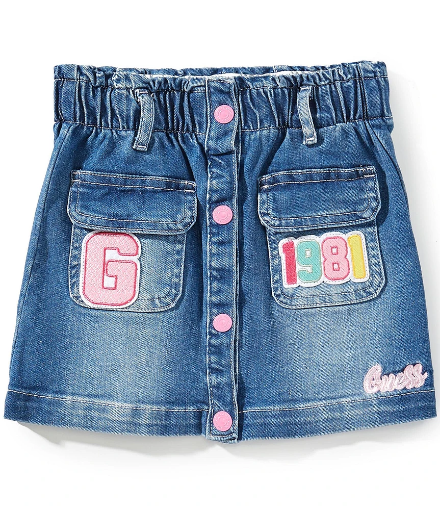Guess Little Girls 2T-7 Stretch Denim Skirt