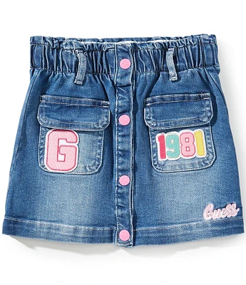 Guess Little Girls 2T-7 Stretch Denim Skirt