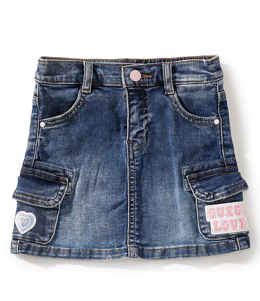 Guess Little Girls Stretch Denim Skirt