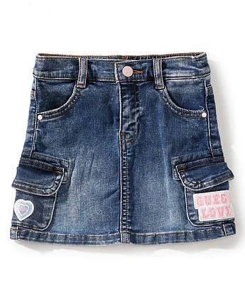Guess Little Girls Stretch Denim Skirt