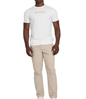 Guess Logo Embroidered Short Sleeve T-Shirt