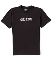 Guess Logo Embroidered Short Sleeve T-Shirt