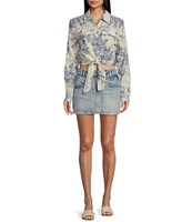 Guess Long Sleeve Adelaide Bow Shirt
