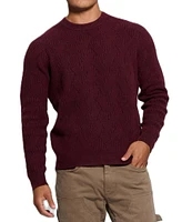 Guess Long Sleeve Rib-Knit Lattice Wesley Sweater