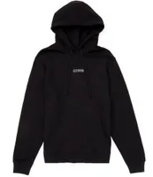 Guess Long Sleeve Roy Embroidered Logo Brushed Fleece Hoodie