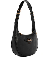 Guess Malva Leather Gold Metal Hobo Bag