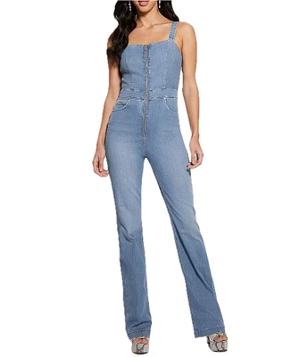 Guess Mariposa Wide Leg Denim Jumpsuit