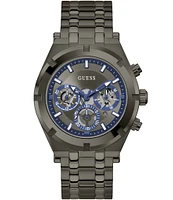 Guess Men's Continental Multifunction Gunmetal Bracelet Watch