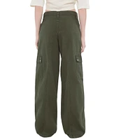 Guess Mid Rise Utility Ripstop Cargo Pants