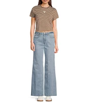 Guess Mid Rise Wide Leg Jeans