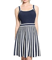 Guess Mirage Nautical Sweater Sleeveless Dress