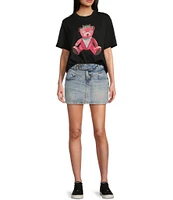 Guess Nani Low Rise Mini Denim Skirt
