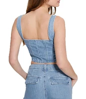 Guess Neil Crop Denim Bustier