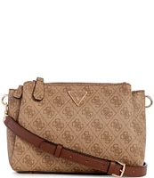 Guess Noelle Logo Triple Compartment Crossbody Bag