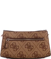 Guess Nolana Latte Logo Top Zip Crossbody Bag