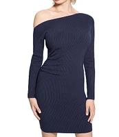 Guess Off Shoulder Leiza Long Sleeve Mini Dress