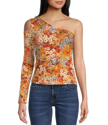 Guess One Sleeve Heidi Printed Top