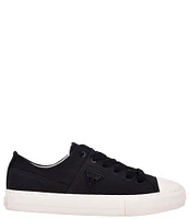 Guess Pranze Canvas Logo Detail Lace-Up Sneakers