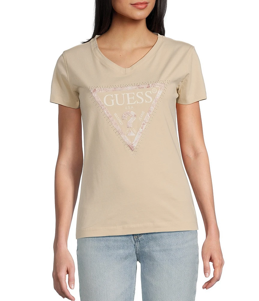 Guess Python Triangle Short Sleeve Graphic T-Shirt