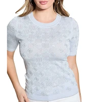 Guess Rosie Quattro G Short Sleeve Sweater