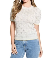 Guess Rosie Quattro G Short Sleeve Sweater
