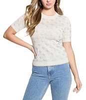 Guess Rosie Quattro G Short Sleeve Sweater