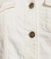 Guess Short Sleeve Cropped Denim Jacket