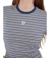 Guess Short Sleeve Go Core Striped Baby T-Shirt