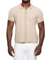 Guess Short Sleeve Highland Textured Knit Shirt